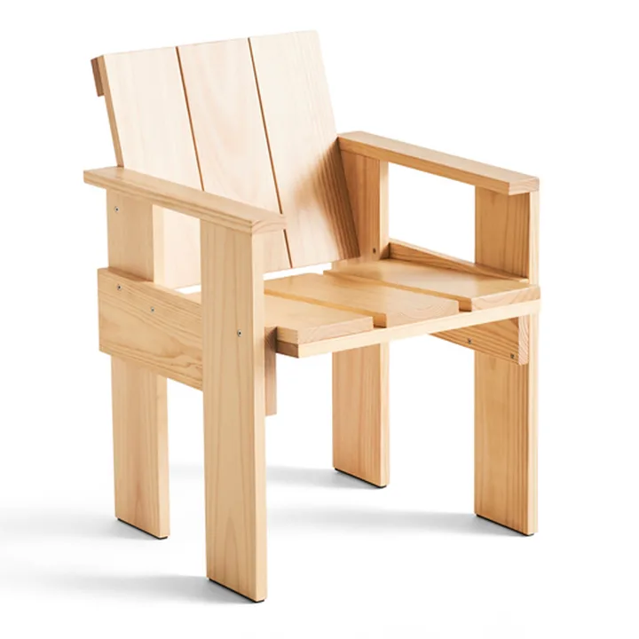 Chaise avec accoudoirs Crate Dining Chair - Water-based lacquered pinewood - HAY