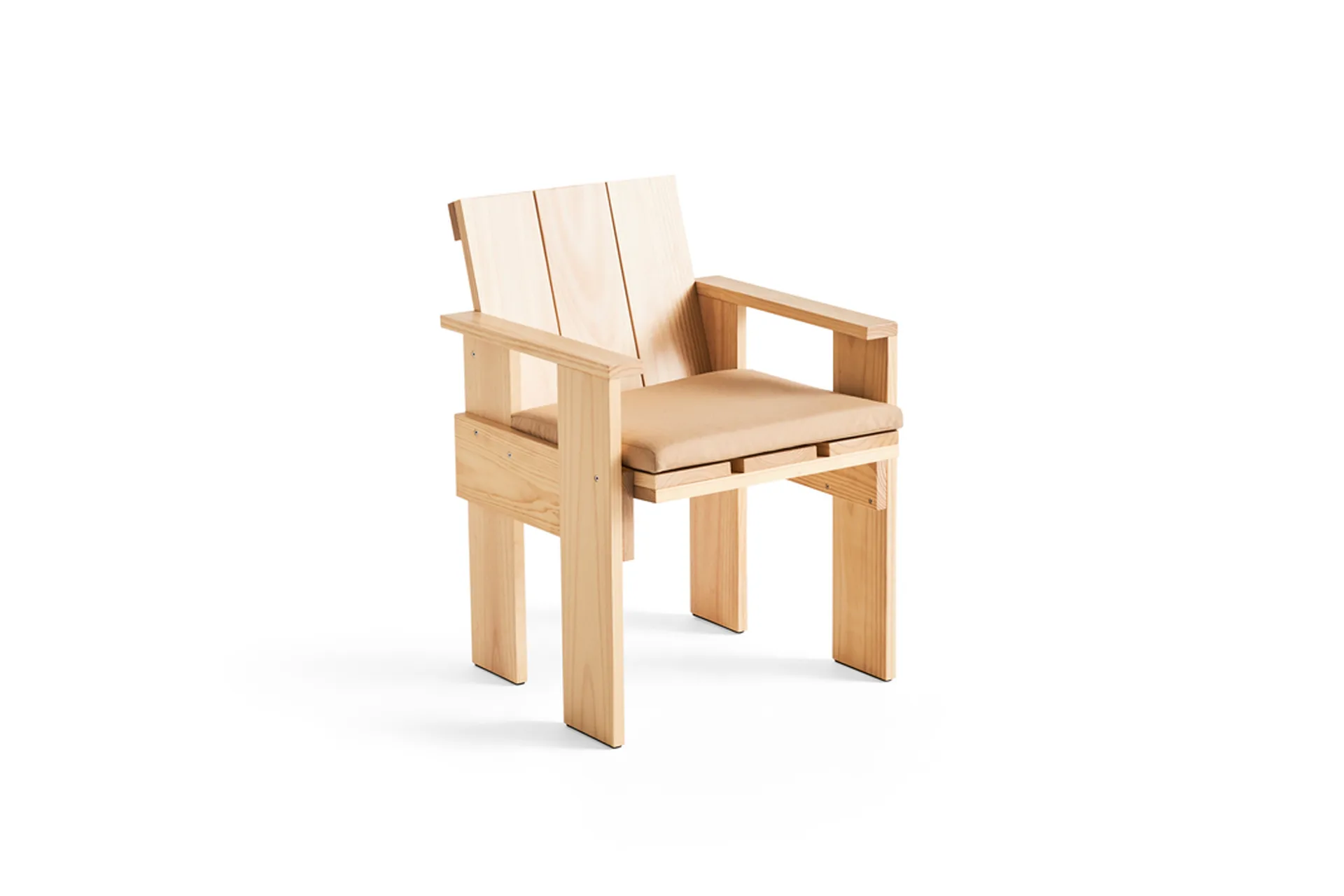 Chaise avec accoudoirs Crate Dining Chair, Water-based lacquered pinewood HAY