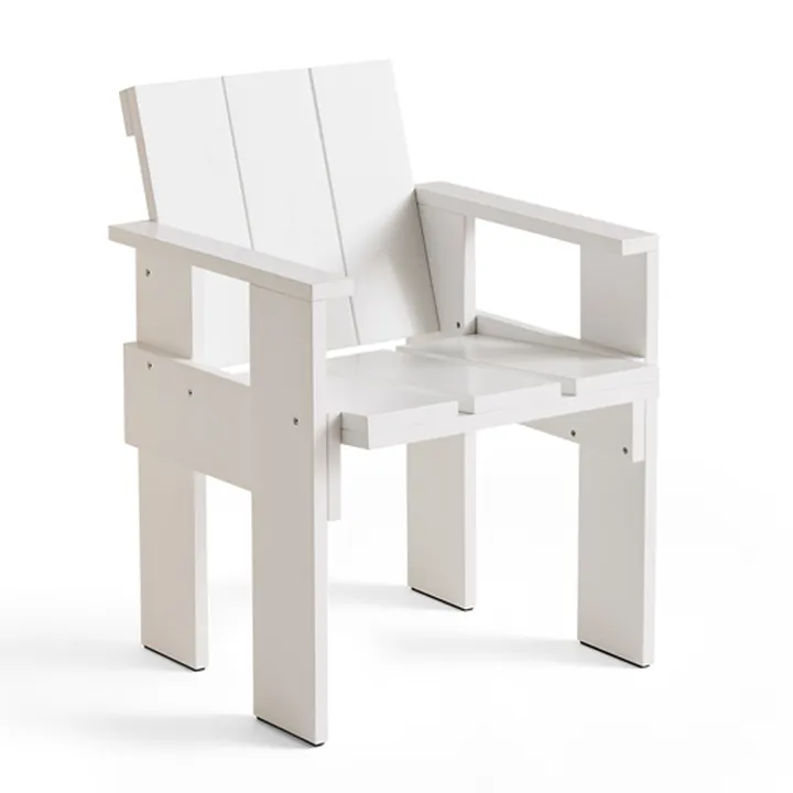 Chaise avec accoudoirs Crate Dining Chair - White - HAY
