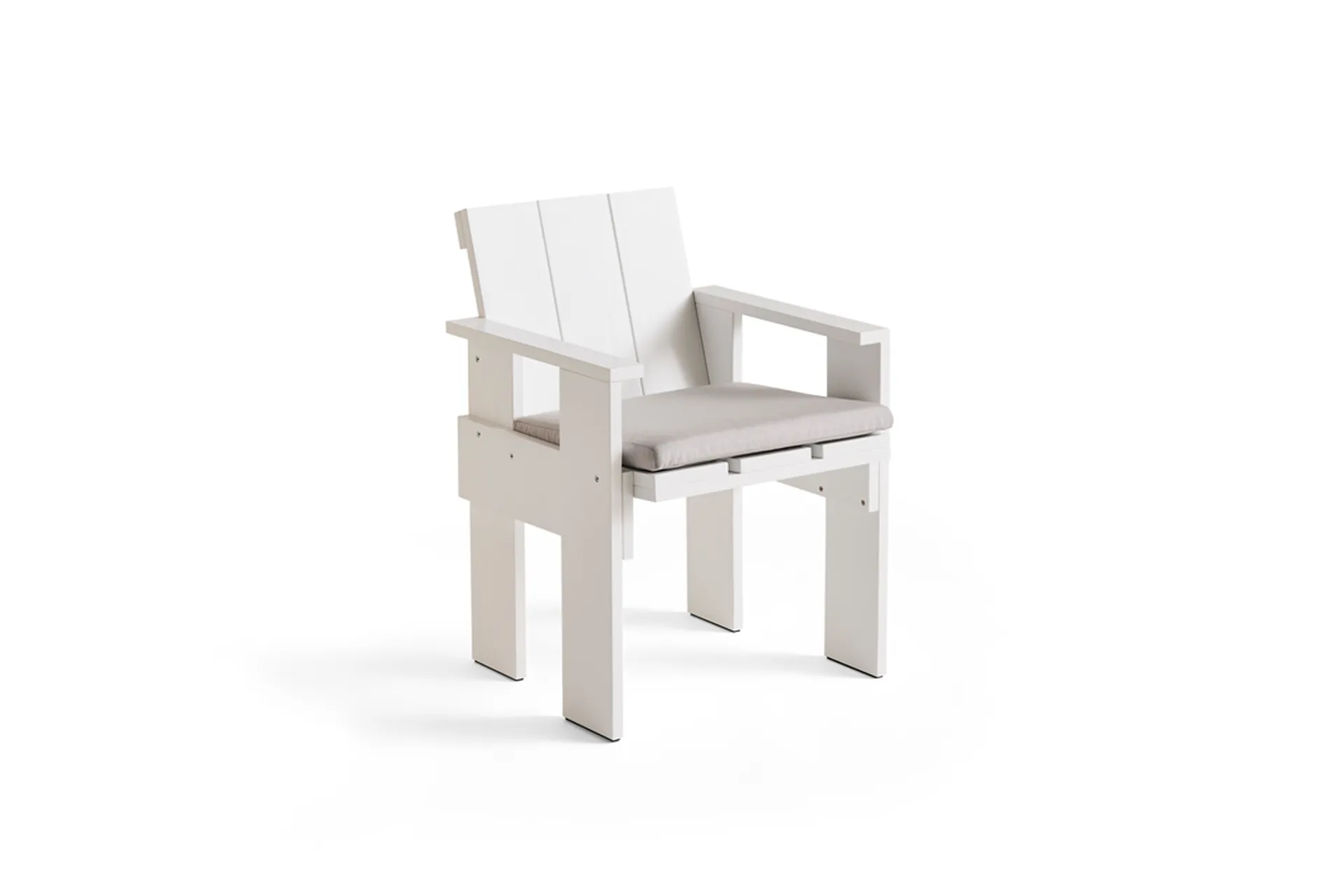 Chaise avec accoudoirs Crate Dining Chair, White HAY