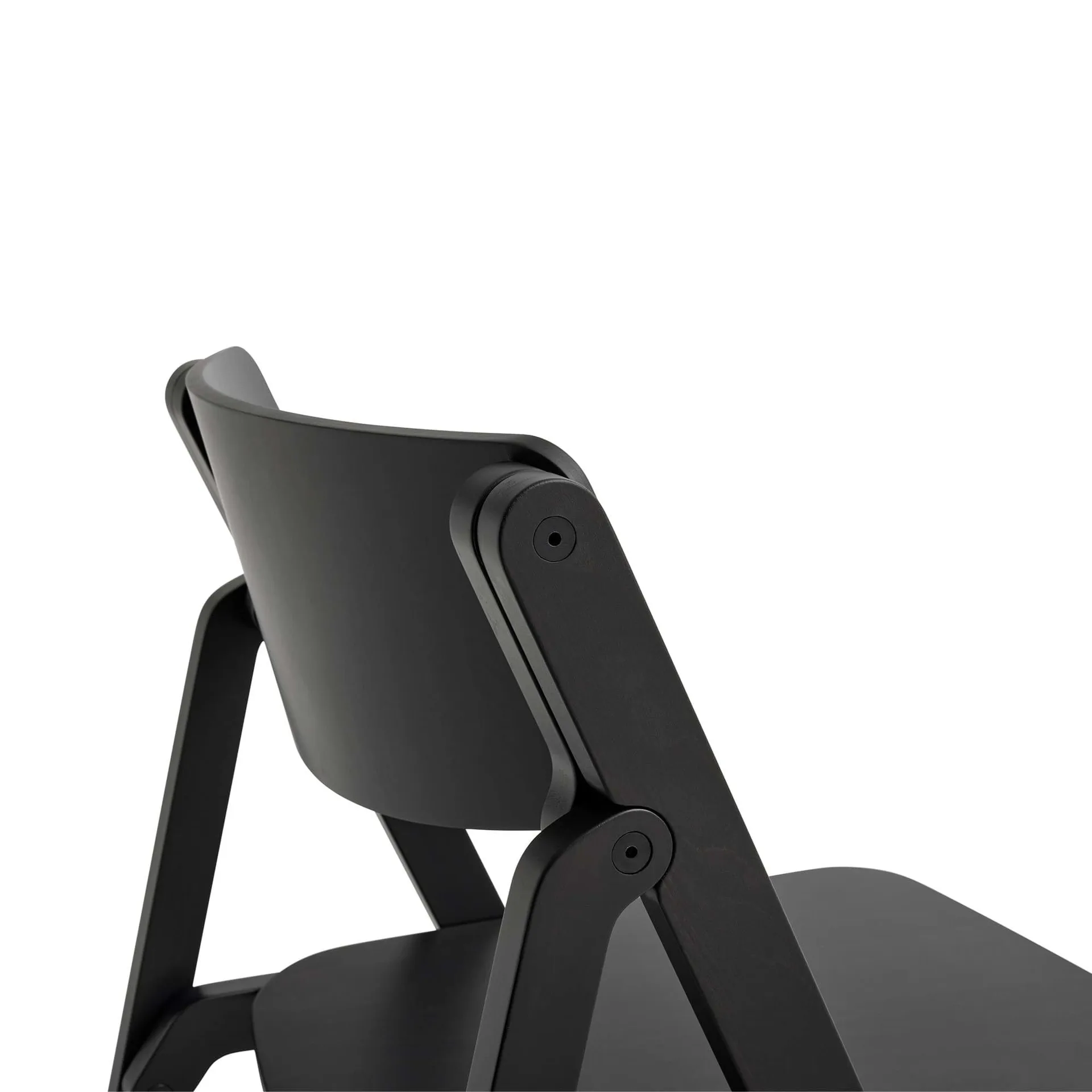 Chaise Backflip Chair, Anthracite, hêtre laqué HAY