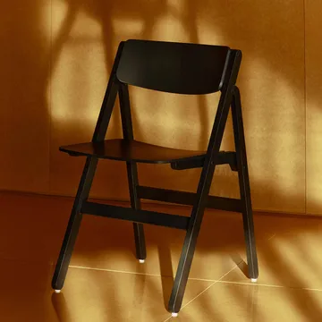 Chaise Backflip Chair - Anthracite, hêtre laqué - HAY