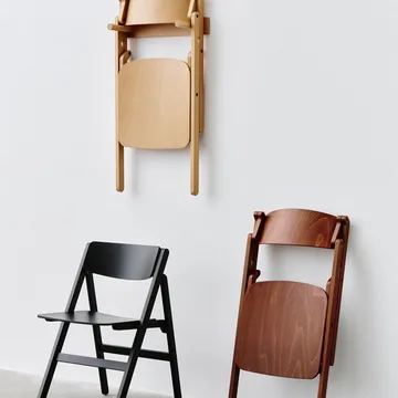 Chaise Backflip Chair - Bronze, hêtre laqué - HAY