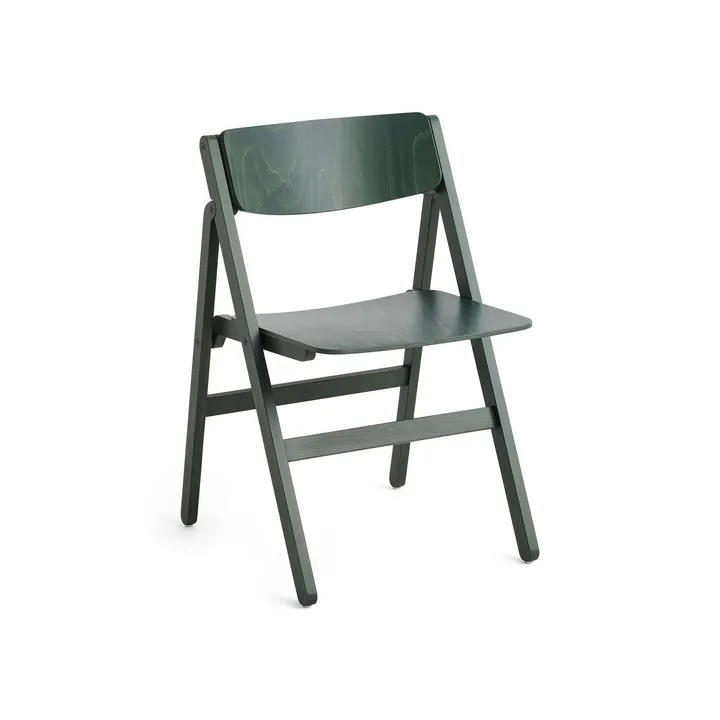 Chaise Backflip Chair - Cedar green, hêtre laqué - HAY