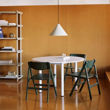 Chaise Backflip Chair - Cedar green, hêtre laqué - HAY