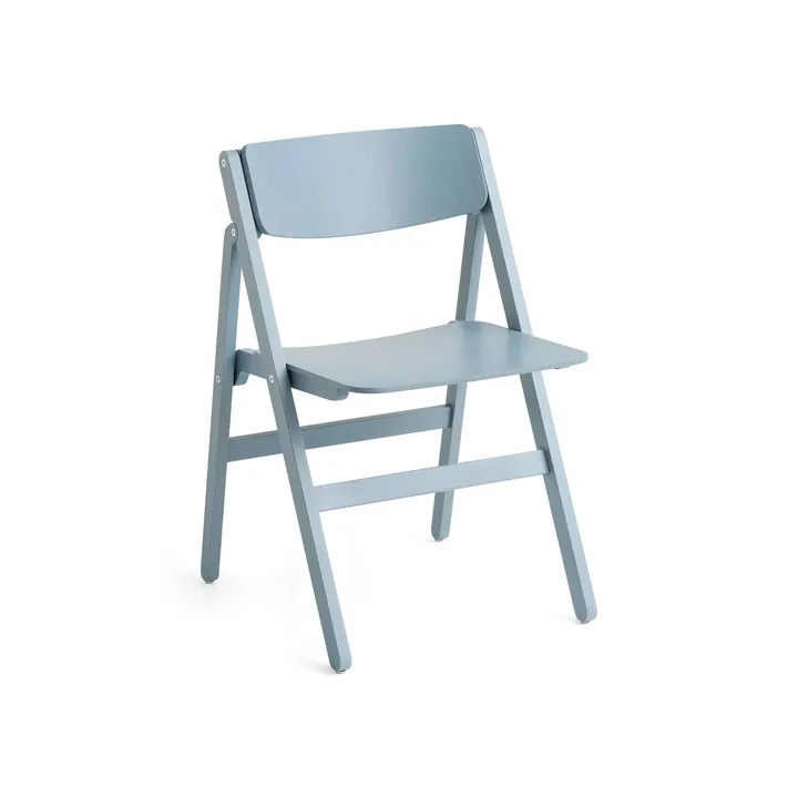 Chaise Backflip Chair - Cloud blue, hêtre laqué - HAY