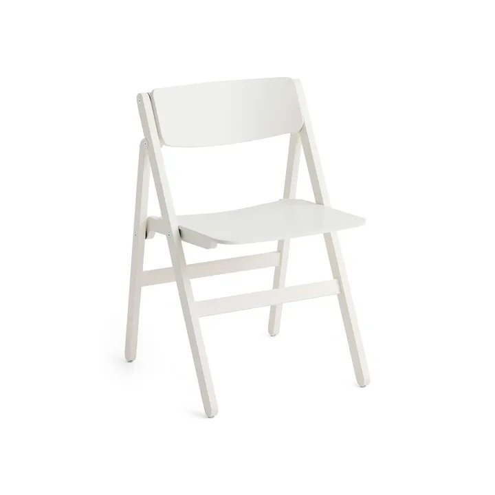 Chaise Backflip Chair - Cream white, hêtre laqué - HAY