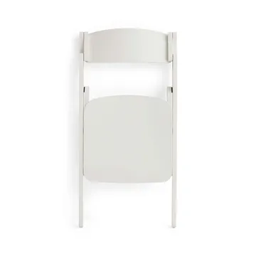Chaise Backflip Chair - Cream white, hêtre laqué - HAY