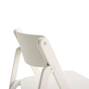 Chaise Backflip Chair - Cream white, hêtre laqué - HAY