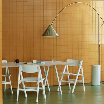 Chaise Backflip Chair - Cream white, hêtre laqué - HAY