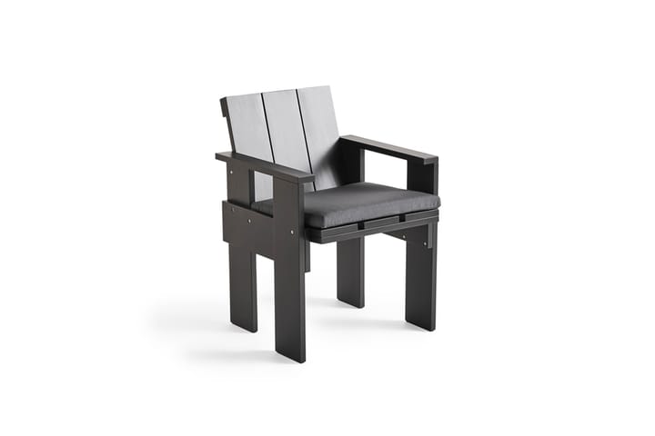 Chaise Crate Dining Chair, pin laqué - Black - HAY
