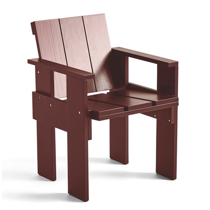 Chaise Crate Dining Chair, pin laqué - Iron red - HAY