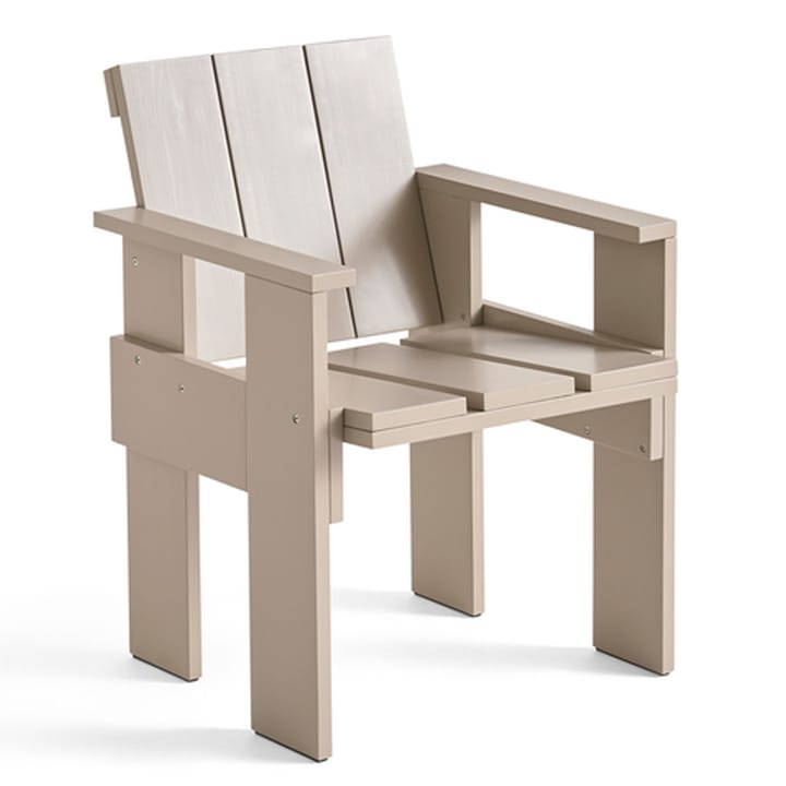 Chaise Crate Dining Chair, pin laqué - London fog - HAY