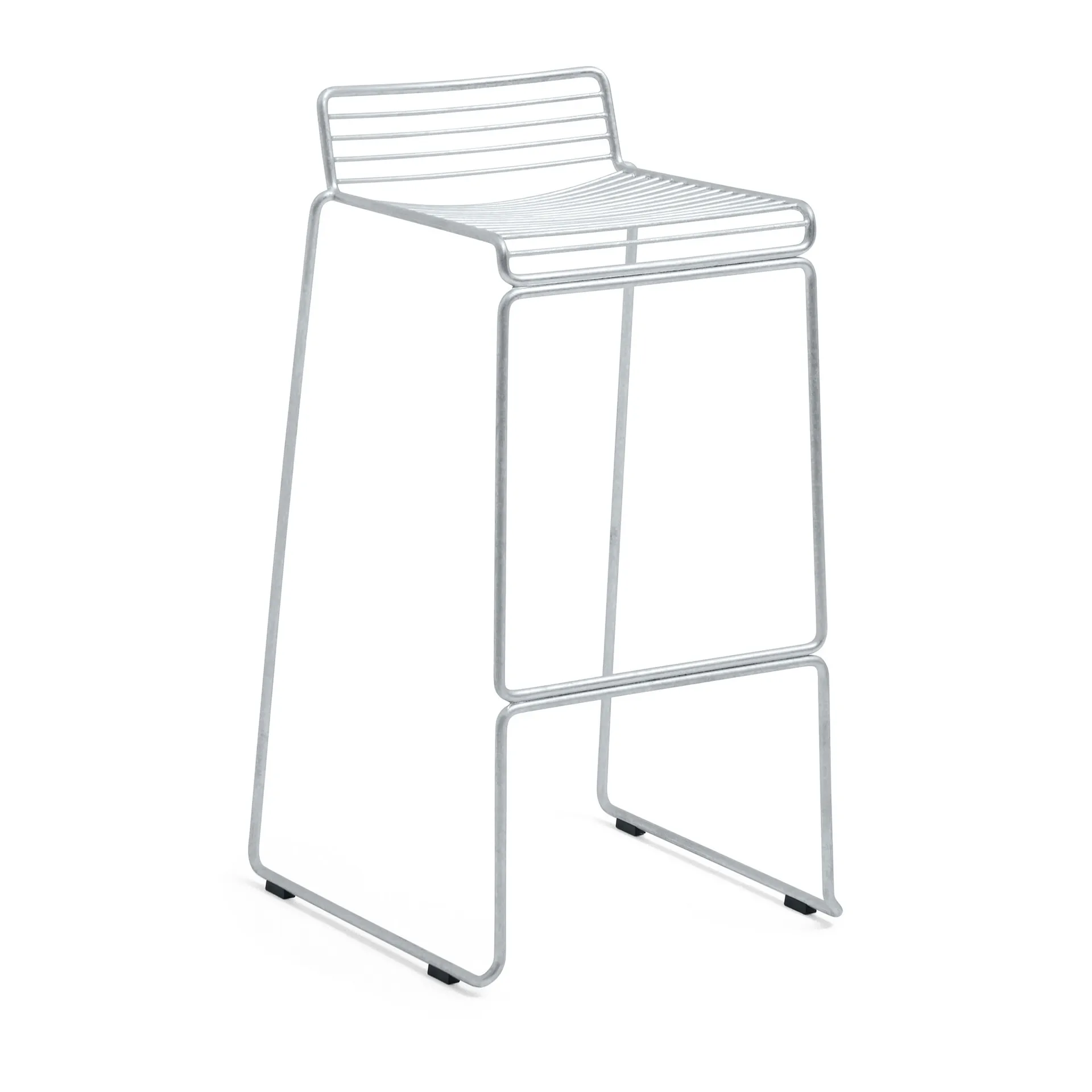 Chaise de bar Hee High 75 cm, Galvanized HAY