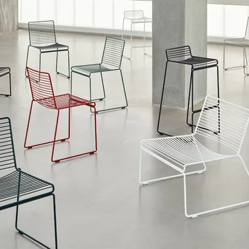 Chaise de bar Hee High barstol 75 cm - Asphalt grey - HAY