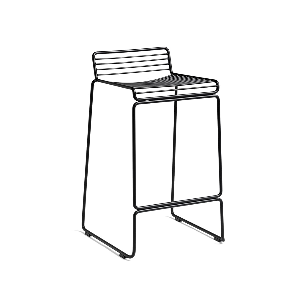 HAY Chaise de bar Hee Low barstol Black | Design Scandinave | Tabourets de bar | Noir