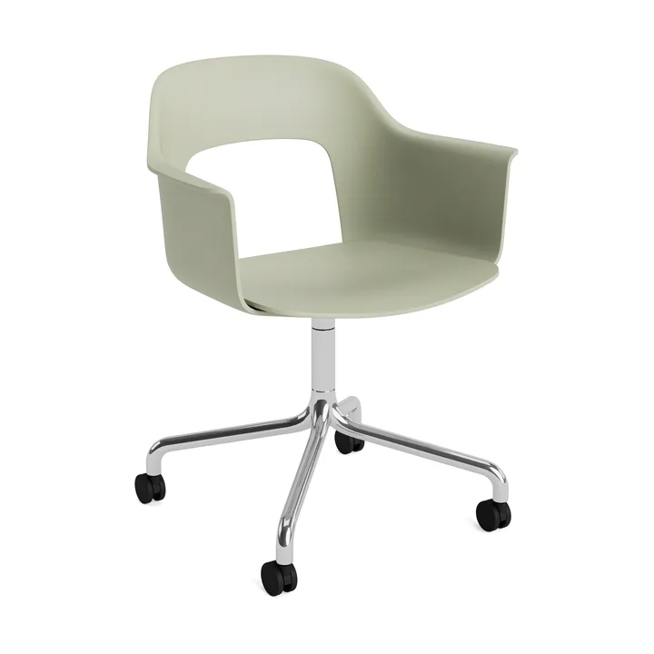 Chaise Layout Armchair 261 - Bottle green-aluminium poli - HAY