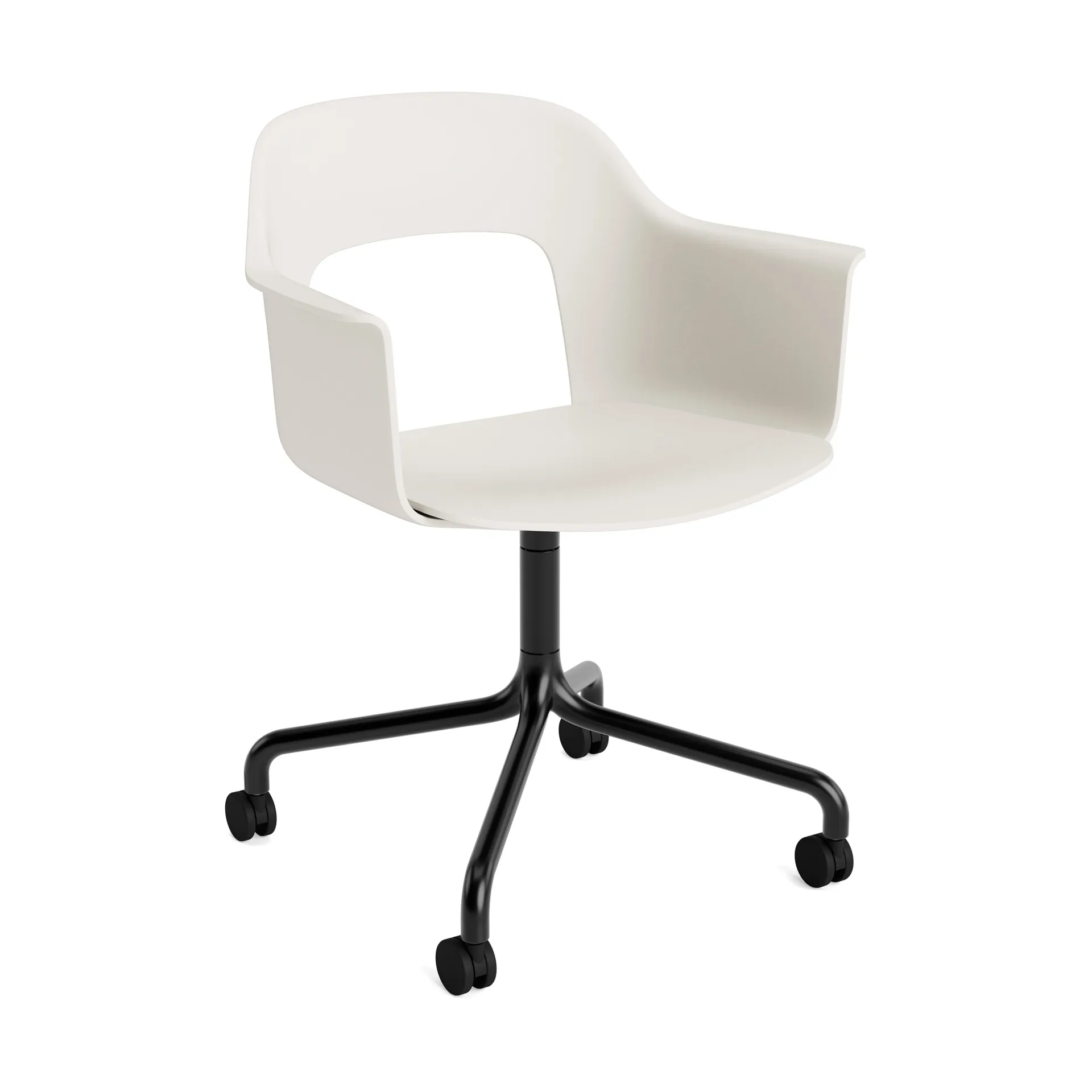 Chaise Layout Armchair 261, White-black HAY
