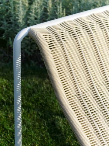 Chaise longue Palissade Cord - Cream white - HAY