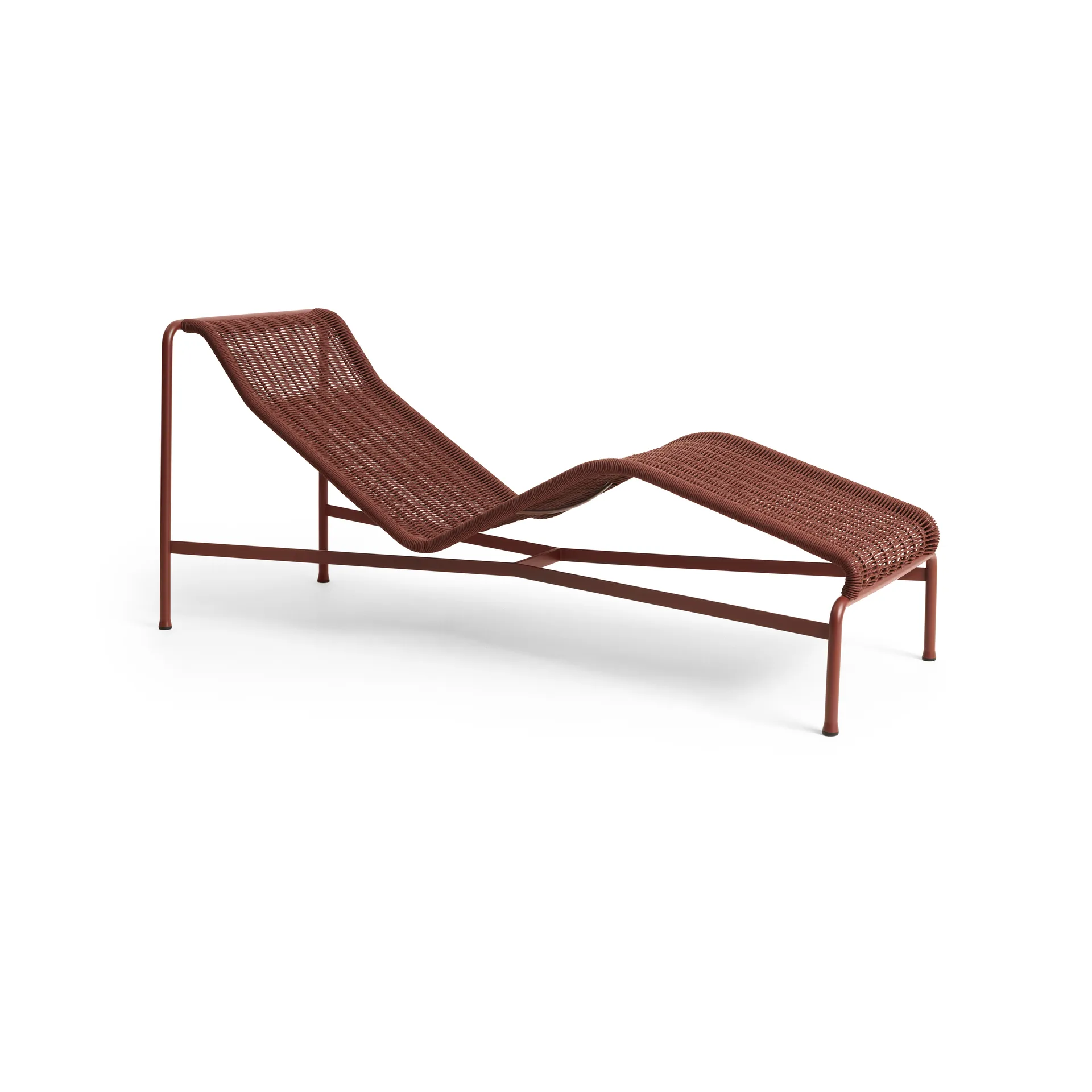 Chaise longue Palissade Cord, Iron red HAY