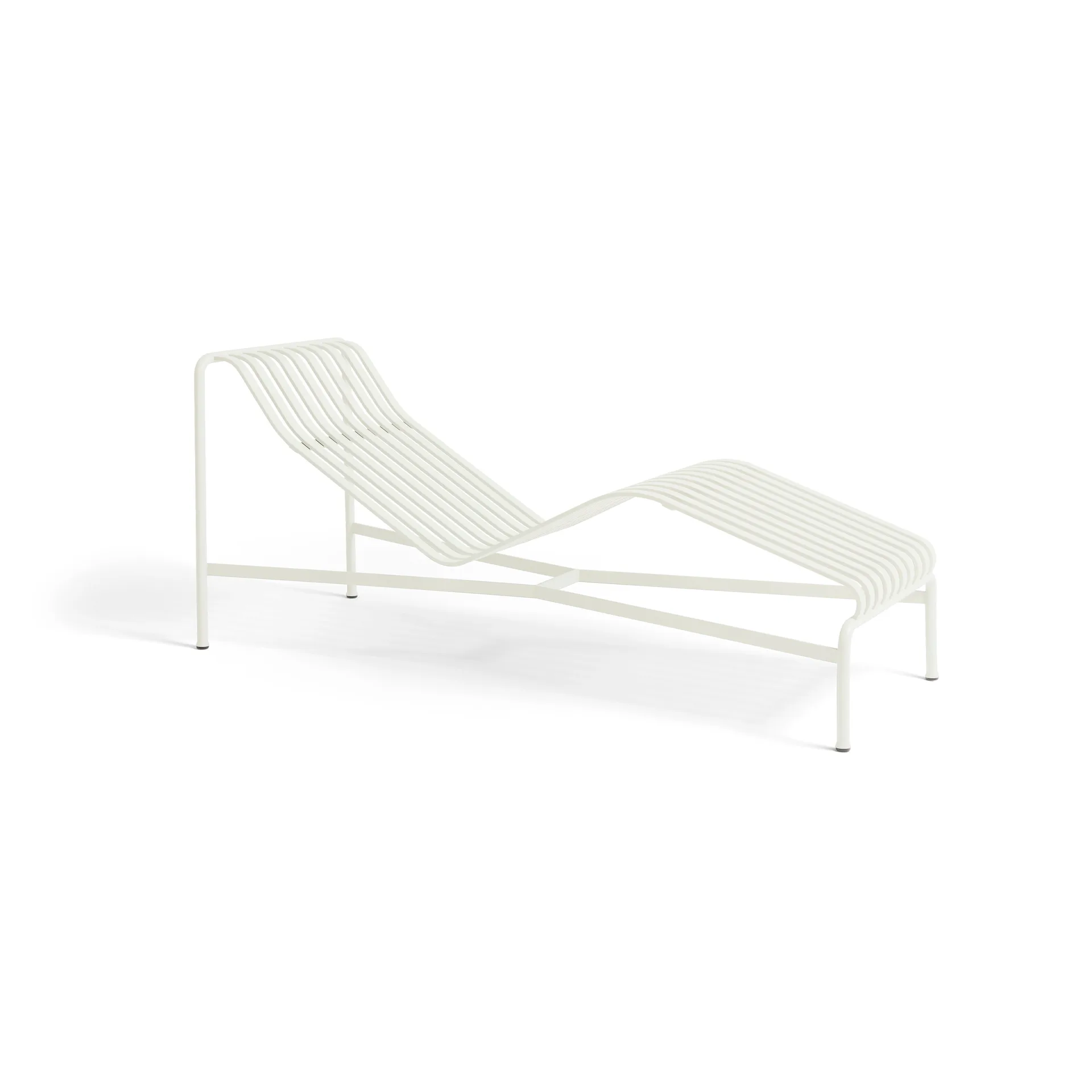 Chaise longue Palissade, Cream white HAY