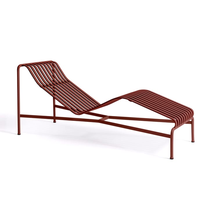 Chaise longue Palissade - Iron red - HAY