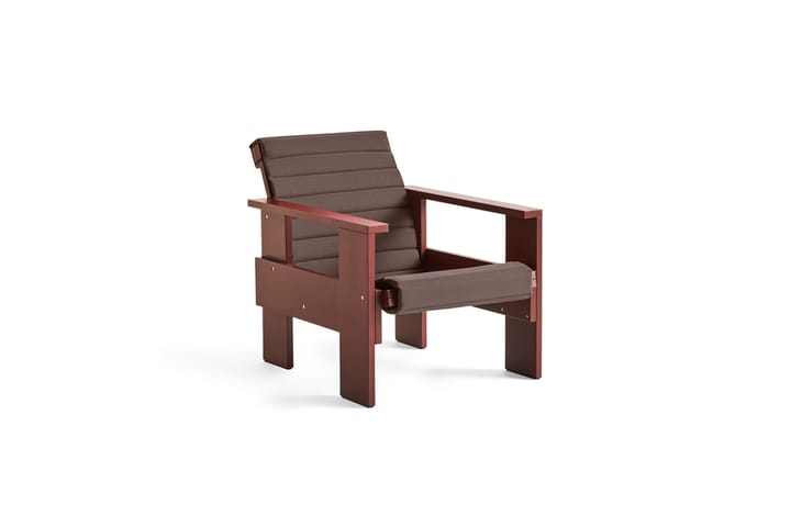 Chaise lounge Crate en pin laqué - Iron red - HAY