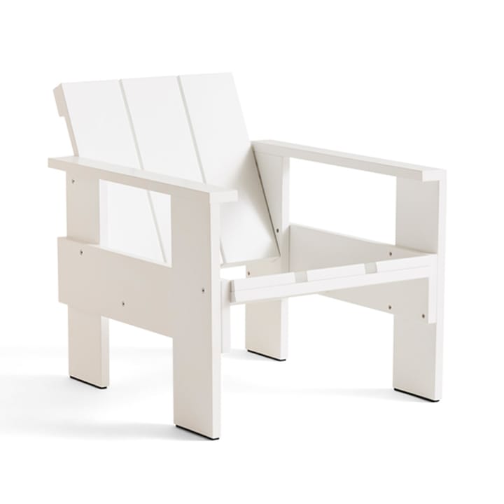 Chaise lounge Crate en pin laqué - White - HAY