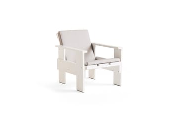 Chaise lounge Crate en pin laqué - White - HAY
