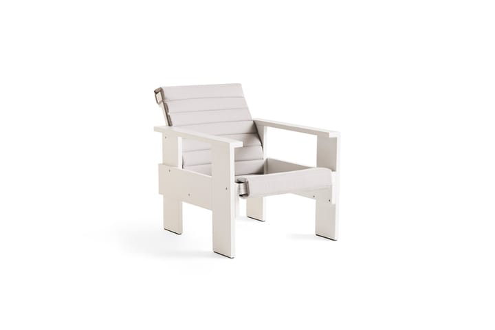 Chaise lounge Crate en pin laqué - White - HAY