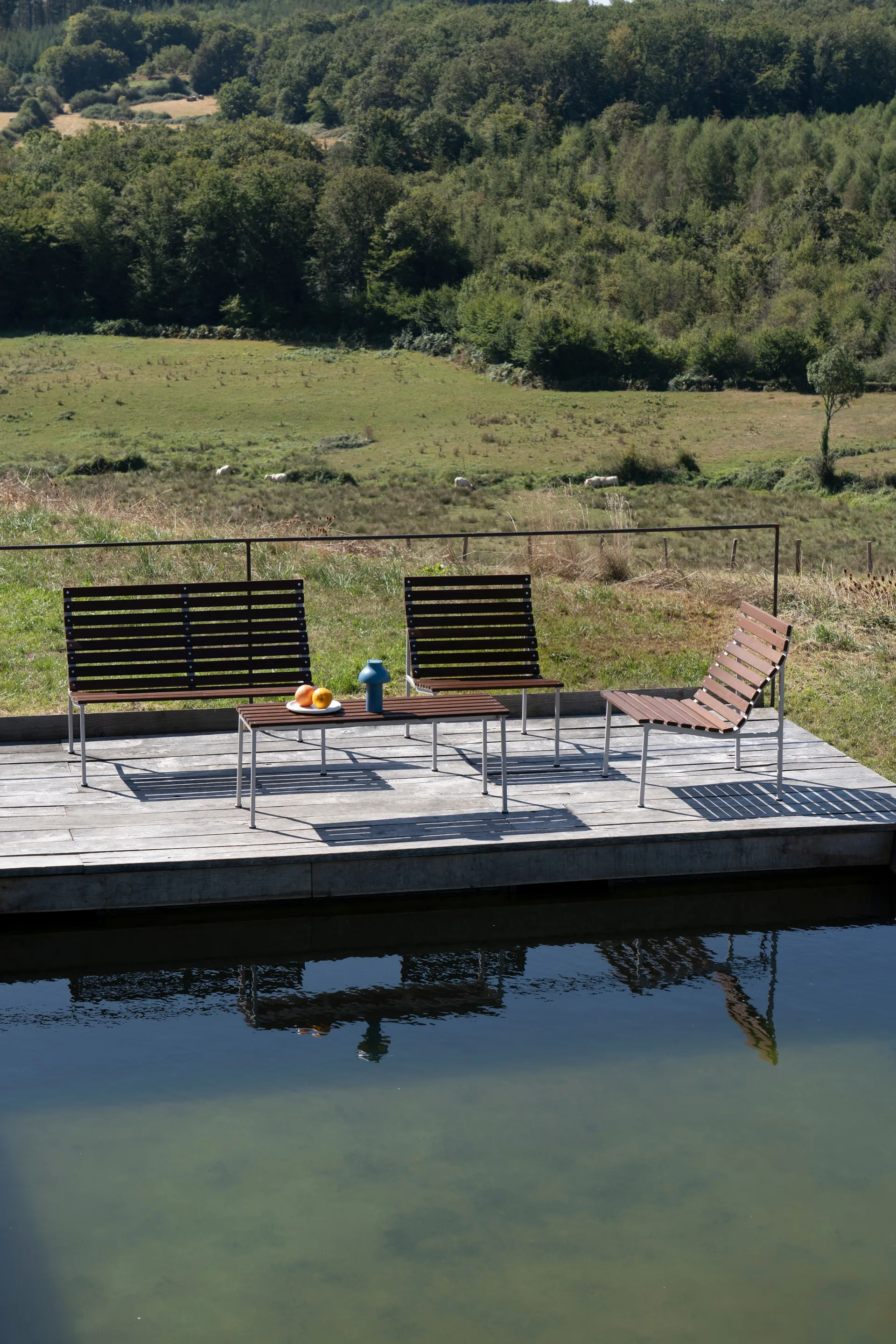 Chaise Lounge Traverse Lounge, Oiled ash HAY