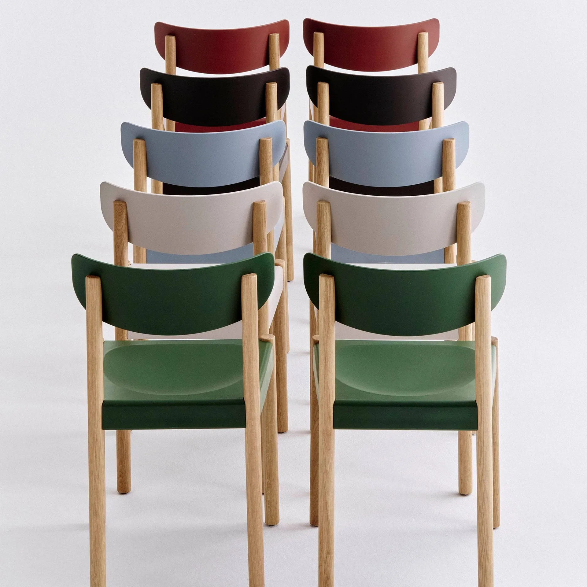 Chaise Pack Chair 10, Chêne huilé-ash blue HAY