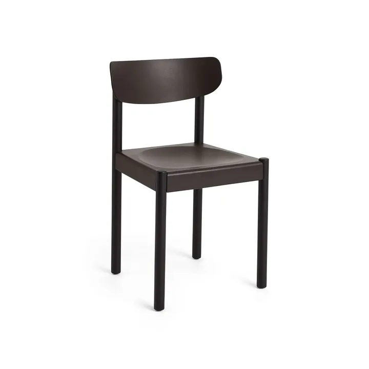 Chaise Pack Chair 10 - Iron black chêne-graphite brown - HAY