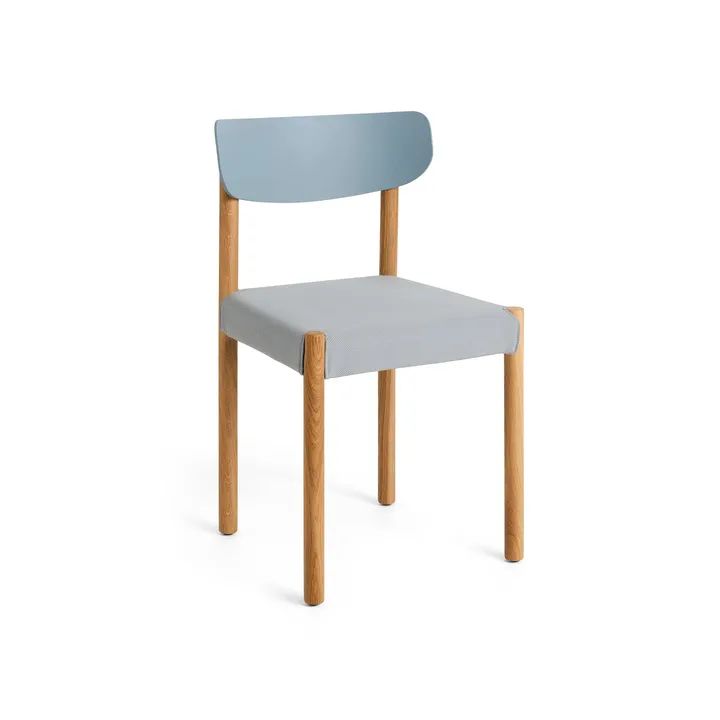 Chaise Pack Chair 11 - Chêne huilé-ash blue-Steelcut 140 - HAY