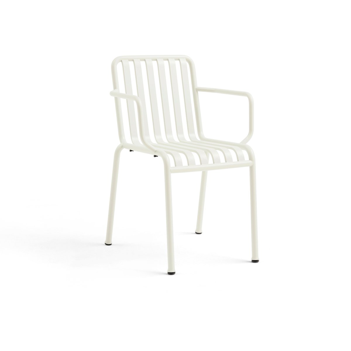HAY Chaise Palissade avec accoudoirs Cream white | Design Scandinave | Chaises de jardin | Blanc