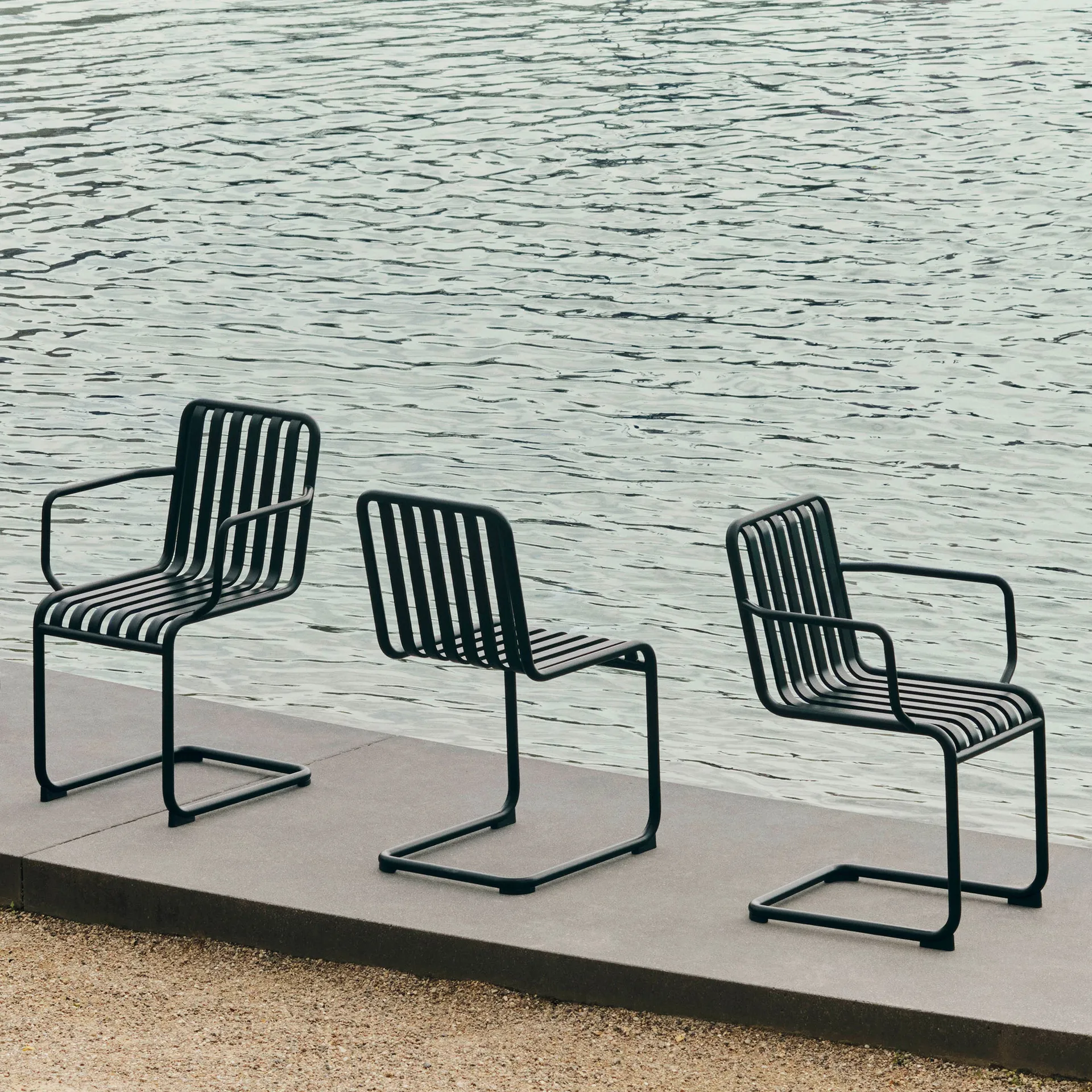 Chaise Palissade Cantilever, Anthracite HAY