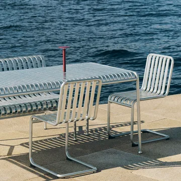 Chaise Palissade Cantilever - Hot galvanised steel - HAY