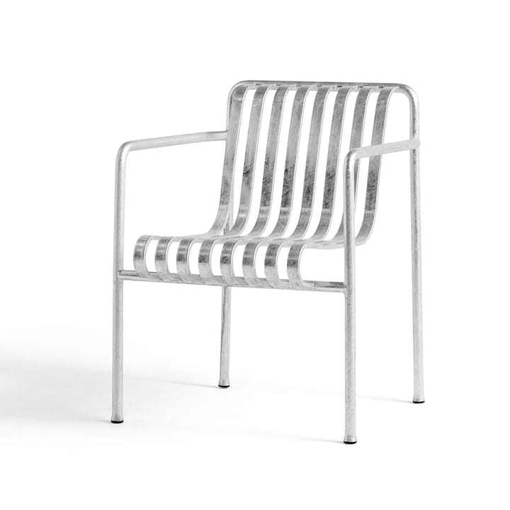 Chaise Palissade Dining avec accoudoirs - hot galvanized - HAY