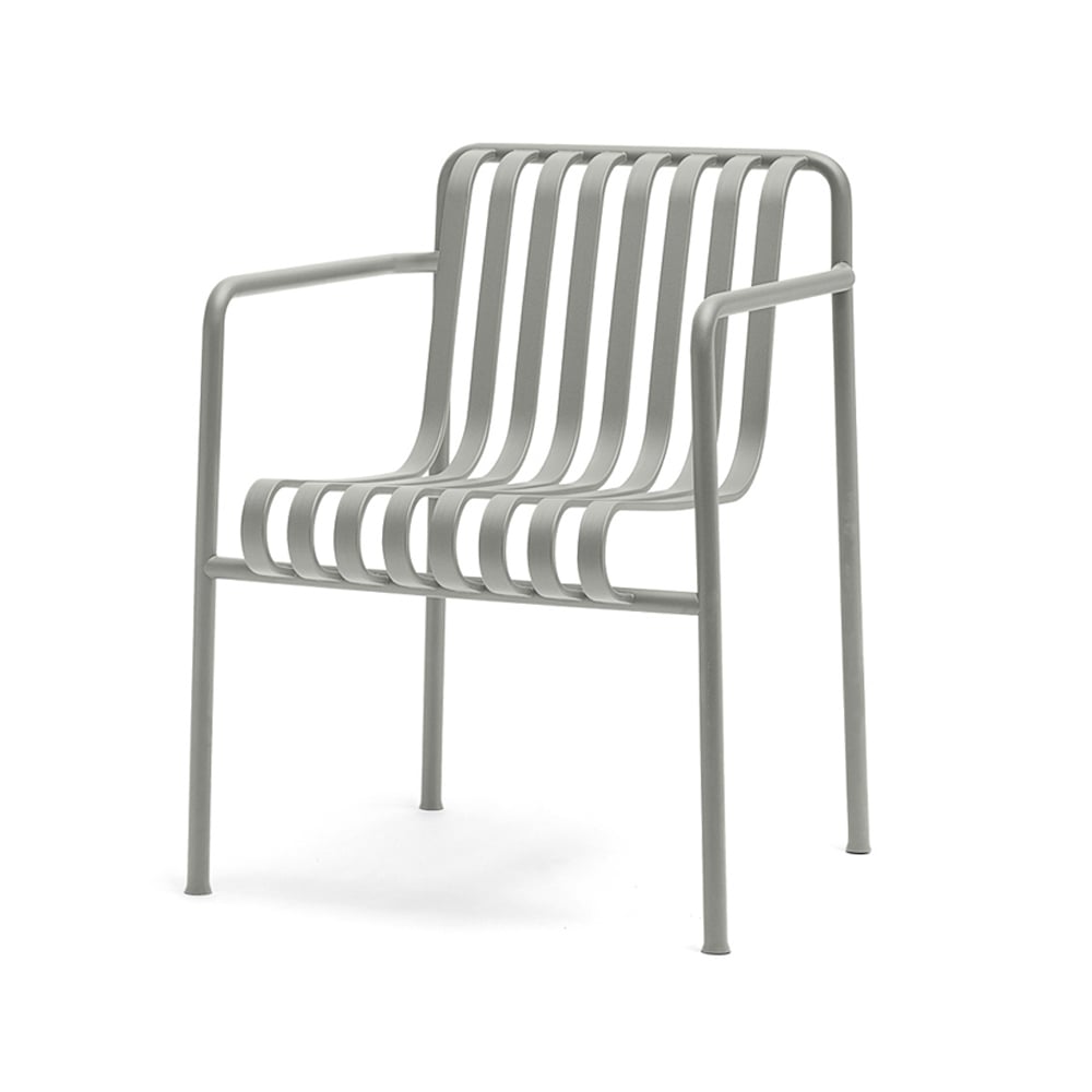 HAY Chaise Palissade Dining avec accoudoirs sky grey