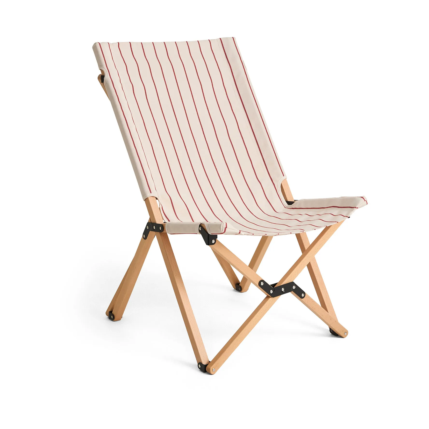 Chaise pliable Outdoor Market, Beige-red HAY