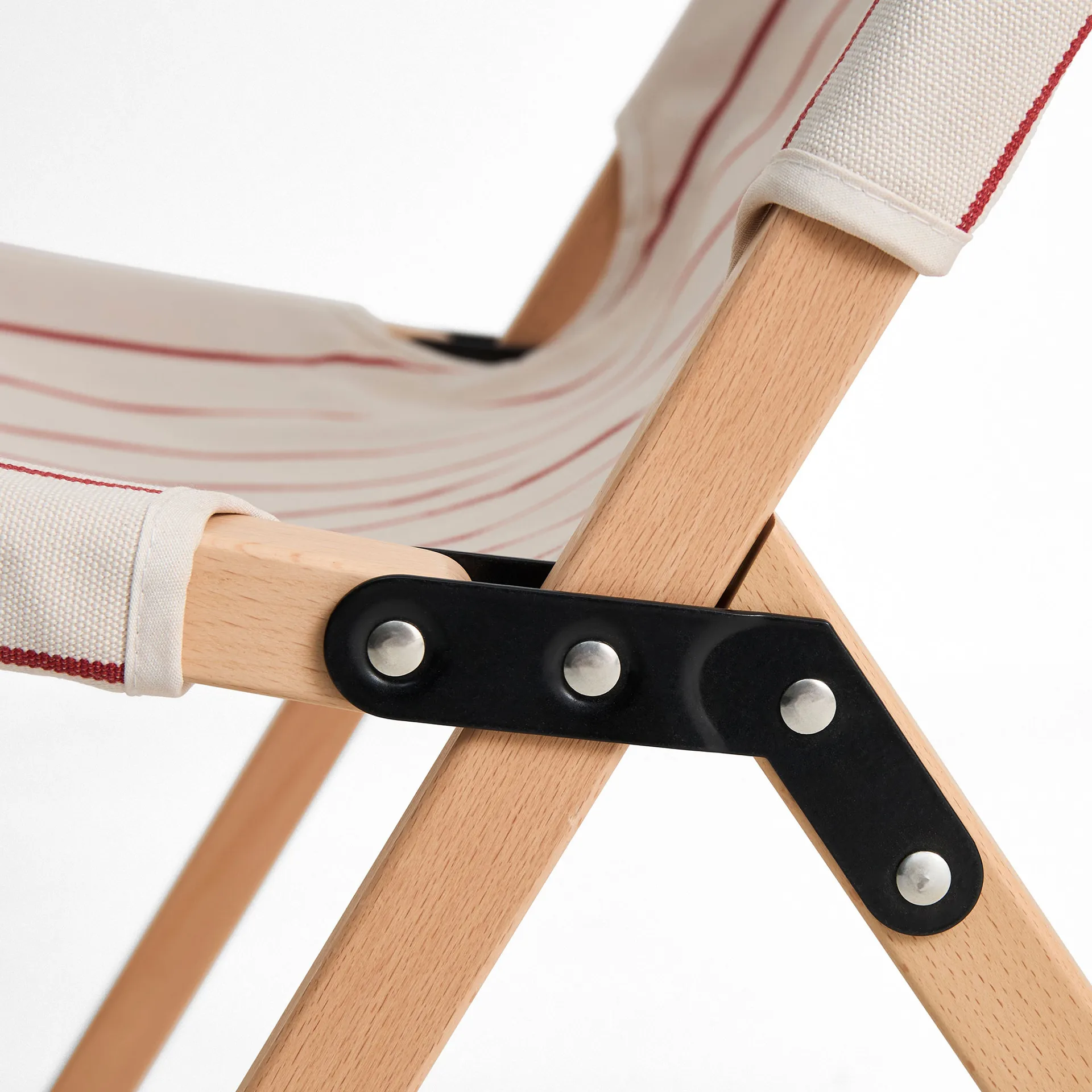 Chaise pliable Outdoor Market, Beige-red HAY