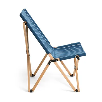 Chaise pliable Outdoor Market - Blue-beige - HAY