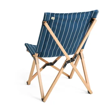 Chaise pliable Outdoor Market - Blue-beige - HAY
