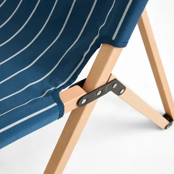 Chaise pliable Outdoor Market - Blue-beige - HAY