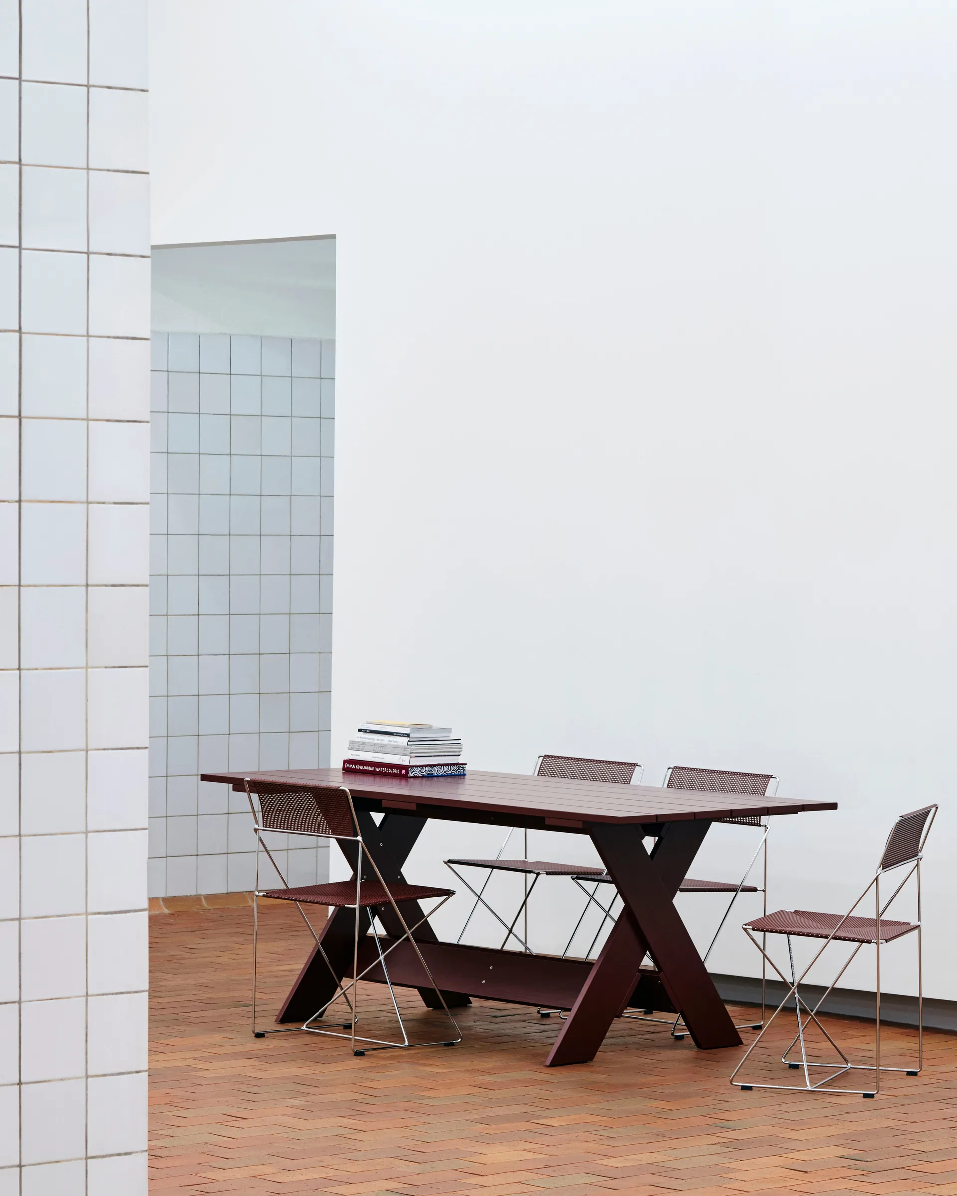 Chaise X-Line Indoor Outdoor, Iron red-hot galvanisé HAY