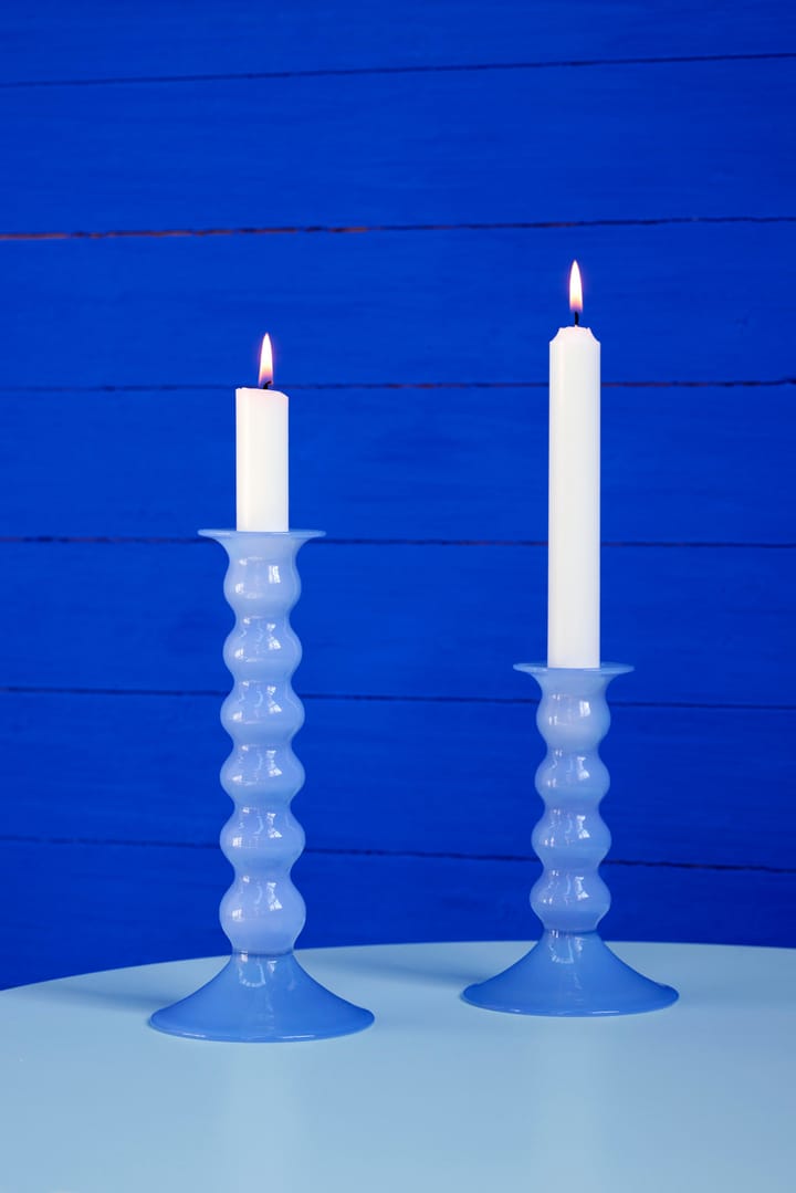 Chandelier Wavy médium 14 cm - Jade light blue - HAY