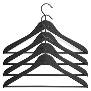 Cintre avec barre slim HAY Lot de 4 - Noir - HAY