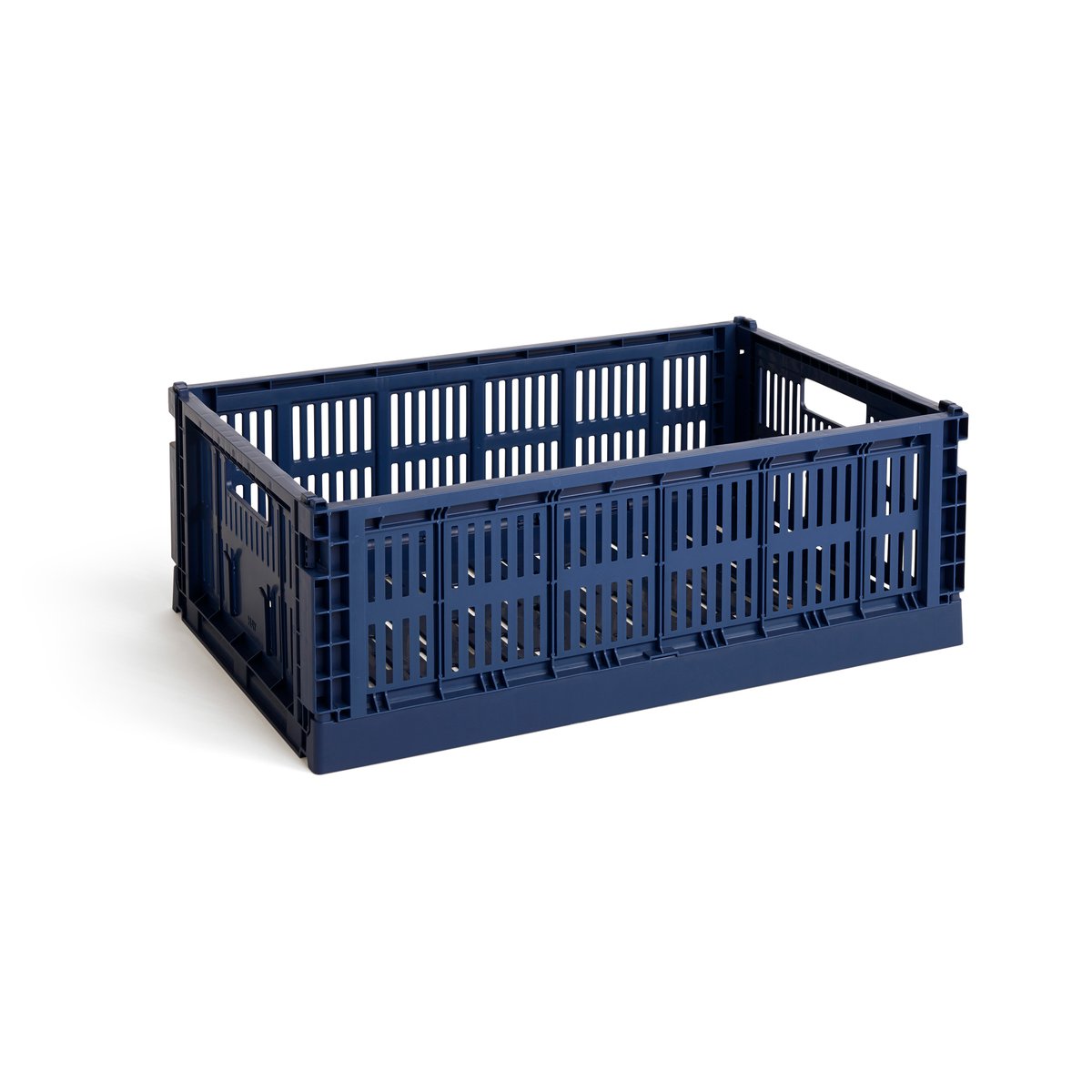 HAY Colour Crate L 34,5x53 cm Dark blue | Design Scandinave | Paniers de rangement | Bleu