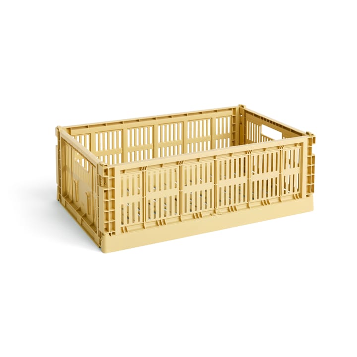 Colour Crate L 34,5x53 cm - Golden yellow - HAY