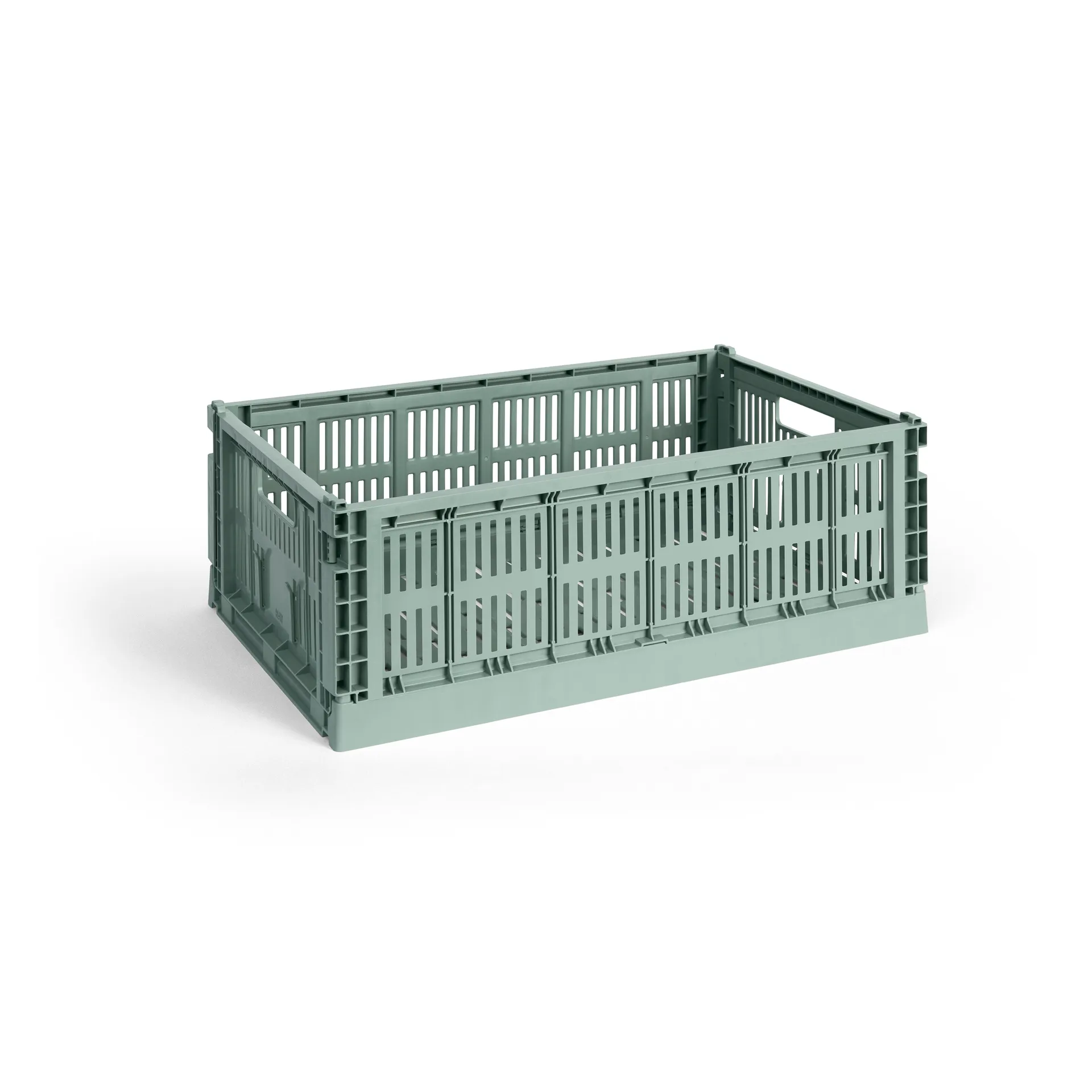 Colour Crate L 34,5x53 cm, Sage green HAY